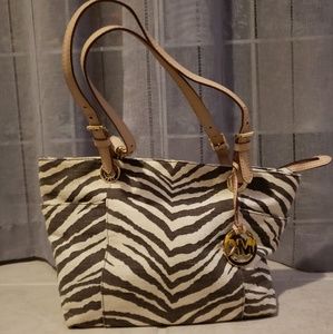 Zebra print MK purse